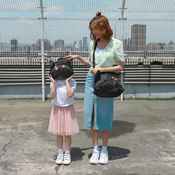 摺紙包_黑網眼貓 迷你包