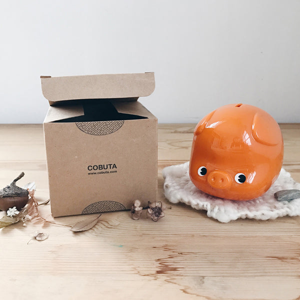COBUTA_小豬撲滿_橘色