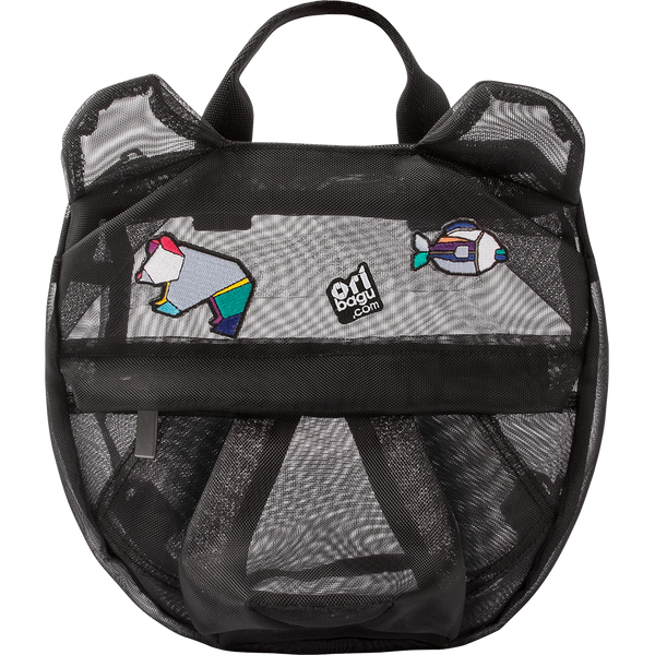 摺紙包_黑網眼熊 迷你包