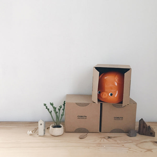COBUTA_小豬撲滿_橘色