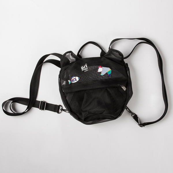 摺紙包_黑網眼熊 迷你包