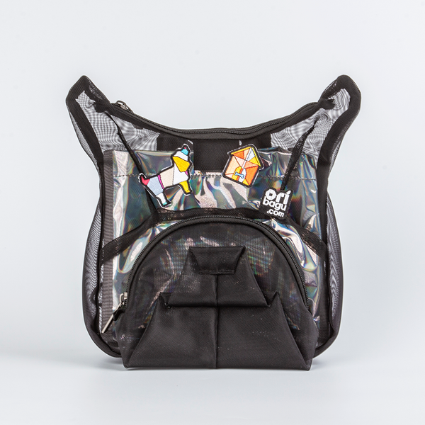 摺紙包_黑網眼法鬥 迷你包