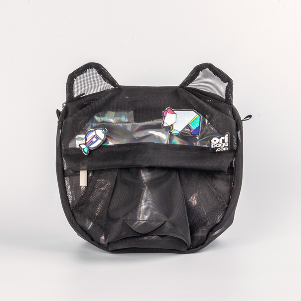 摺紙包_黑網眼熊 迷你包