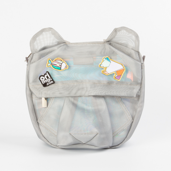 摺紙包_銀網眼熊 迷你包