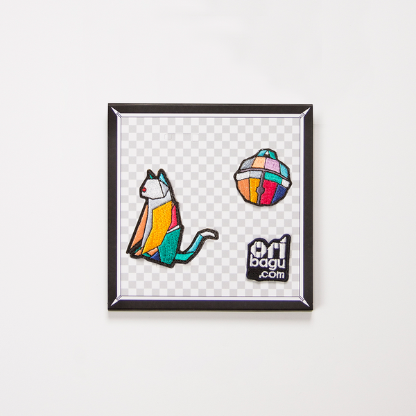 摺紙包_黑網眼貓 迷你包