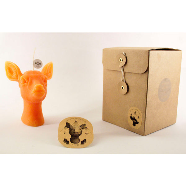 eye candle_ 小鹿造型蠟燭 Deer (橘色)