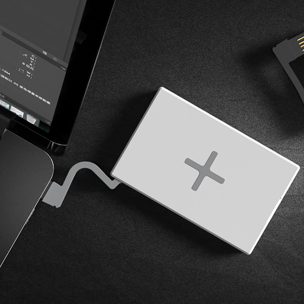 QQC CASE-10W_無線充電名片匣_黑色