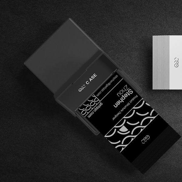 QQC CASE-10W_無線充電名片匣_黑色