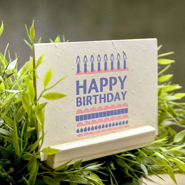 種子紙生日卡 Happy Birthday_Cake 蛋糕