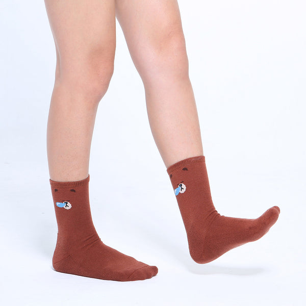 LINE FRIENDS 球襪_熊大打呼