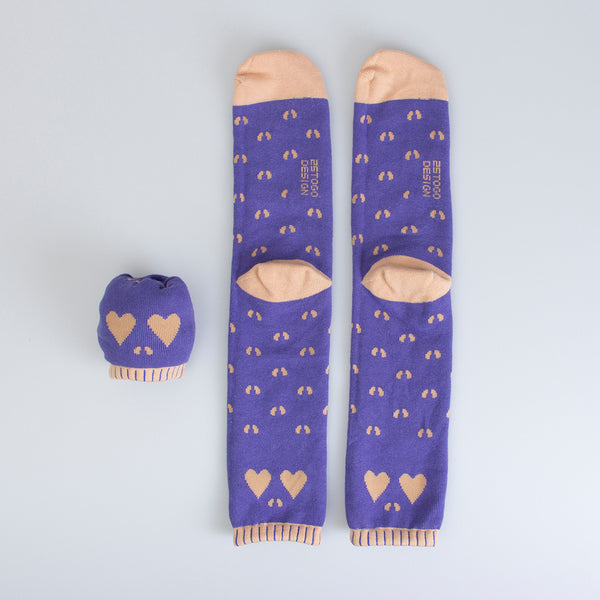 SKULL PATTERN SOCKS 印花骷髏襪_粉紅呵呵臉