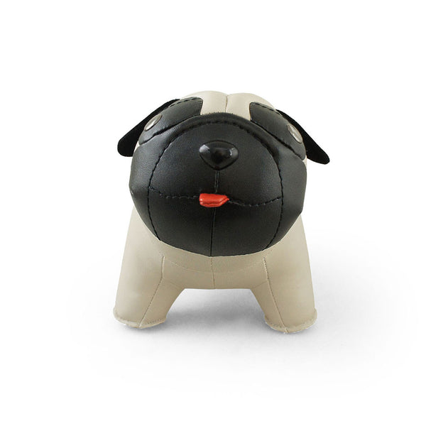 巴哥狗造型擺飾書檔_小麥色