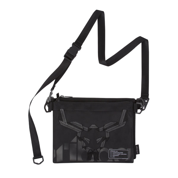 摺紙包_黑公牛頭骨 貼身小包