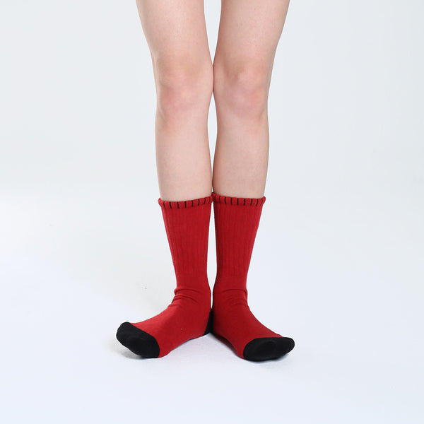 SKULL SOCKS 骷髏襪_紅哭哭臉