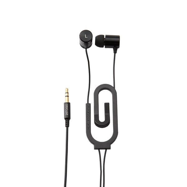 PAPERCLIP 迴紋針耳機(黑色)