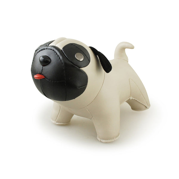 巴哥狗造型擺飾書檔_小麥色