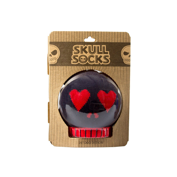 SKULL PATTERN SOCKS 印花骷髏襪_正紅呵呵臉