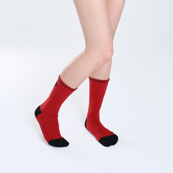 SKULL SOCKS 骷髏襪_紅哭哭臉