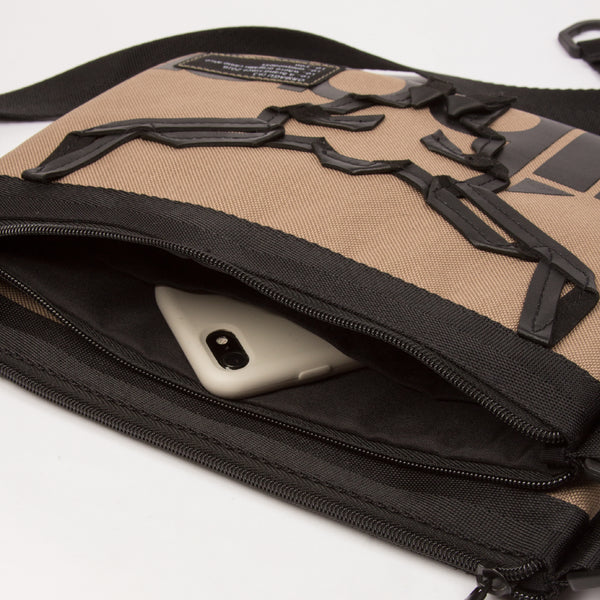 摺紙包_卡其公牛頭骨 貼身小包