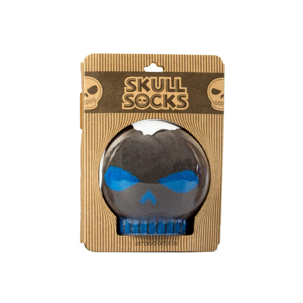 SKULL PATTERN SOCKS 印花骷髏襪_鈷藍壞壞臉