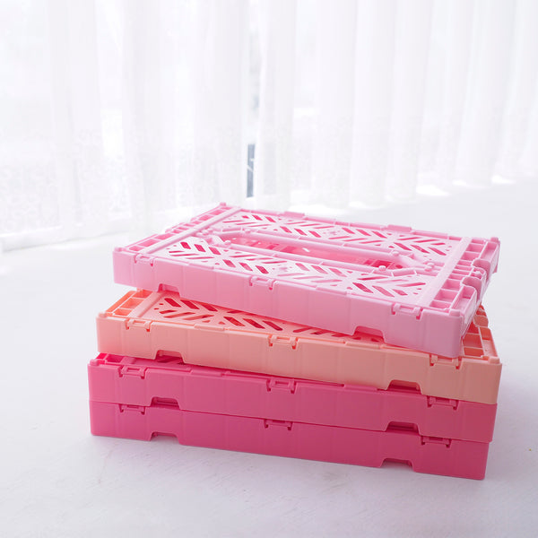 Ay-kasa_折疊收納箱_杏桃粉