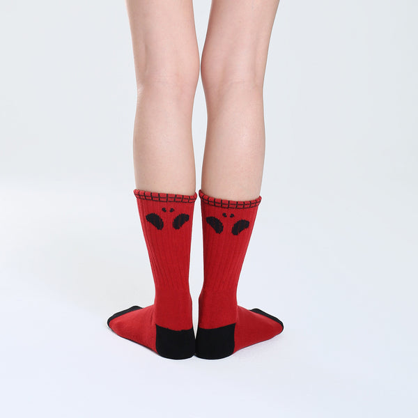 SKULL SOCKS 骷髏襪_紅哭哭臉