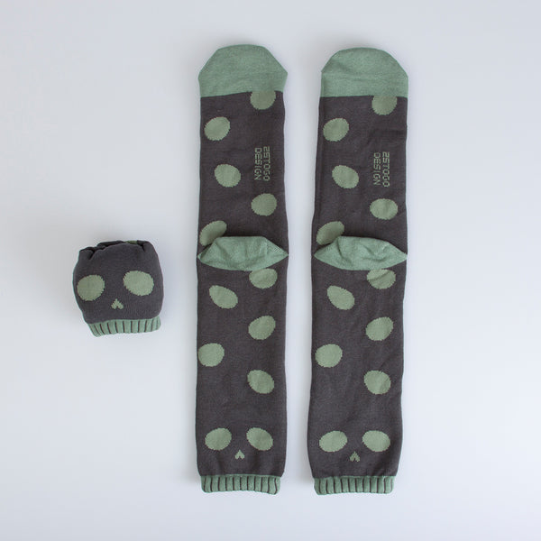 SKULL PATTERN SOCKS 印花骷髏襪_尼綠傻傻臉
