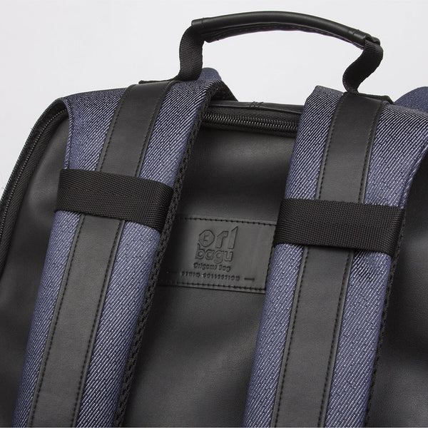 摺紙包_丹寧犀牛 旅行後背包(小)