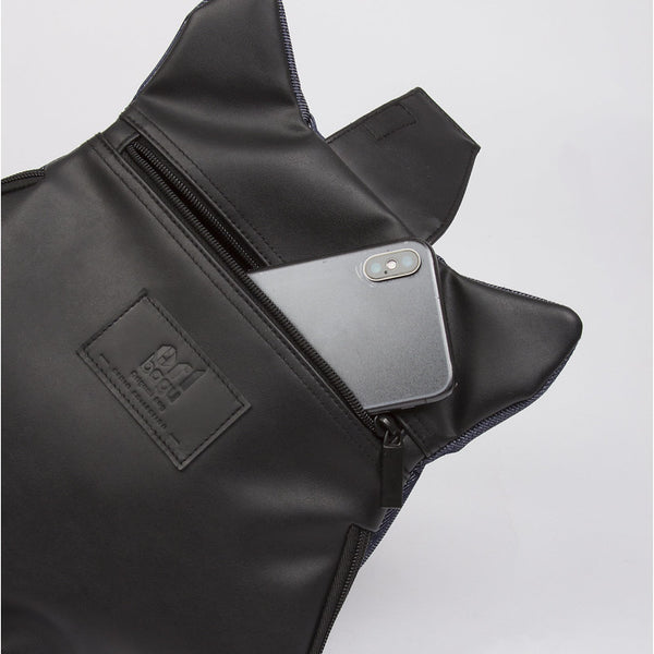 摺紙包_丹寧野狼斜肩包