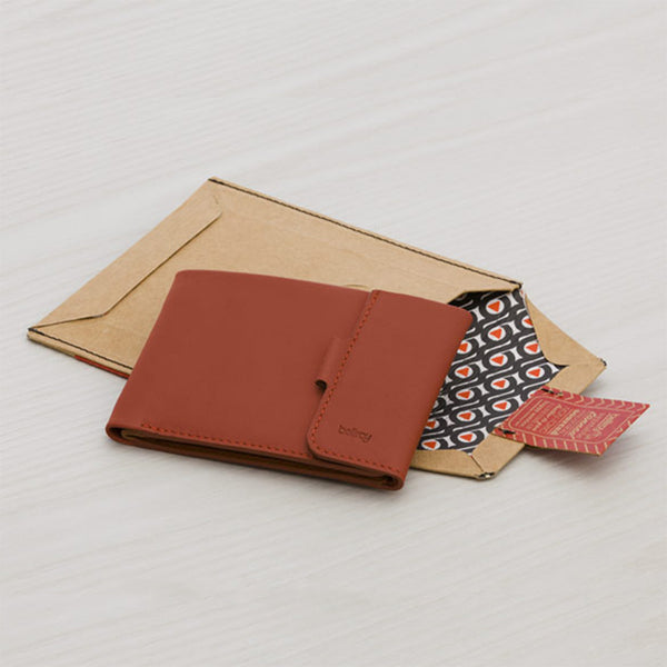 Coin Fold 真皮摺疊式零錢短夾_Tarmarillo 番茄橘