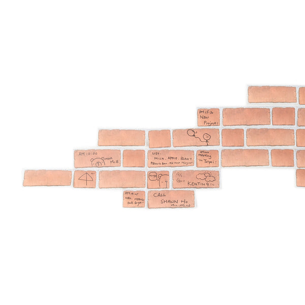 BRICK 一塊磚便利貼(磚厝紅)