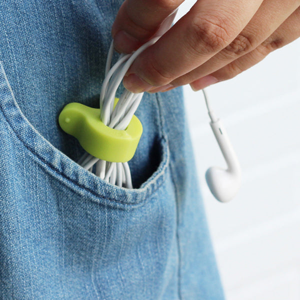 磁力收線夾 A-Clip_Cable Organizer_灰/綠_GY/GN