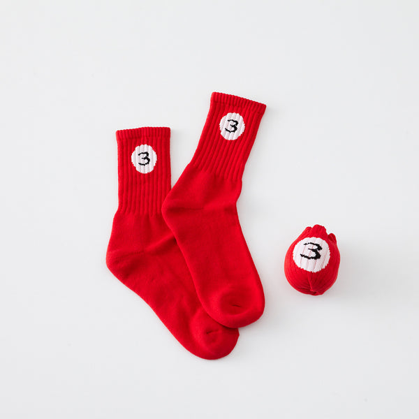 POOL BALL SOCKS_撞球襪3號球