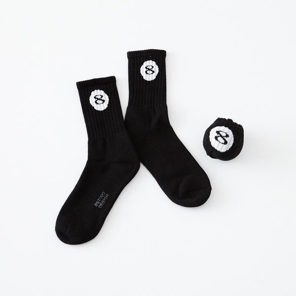 POOL BALL SOCKS_撞球襪8號球