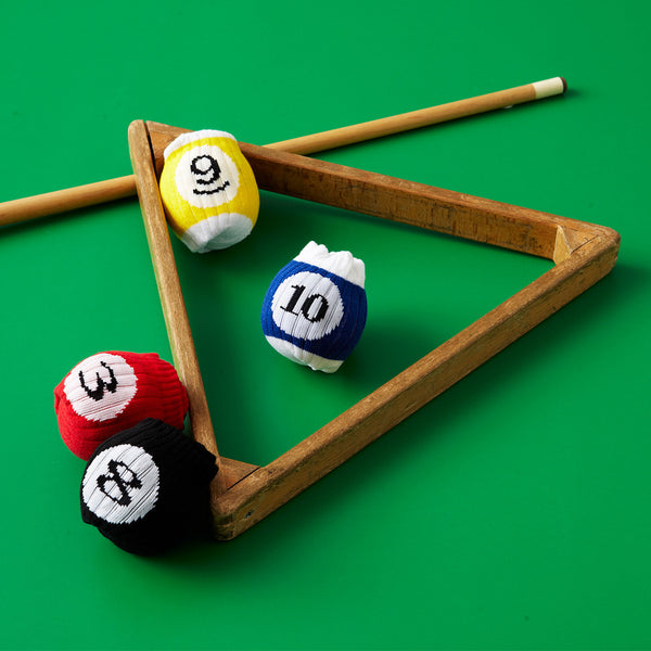 POOL BALL SOCKS_撞球襪8號球