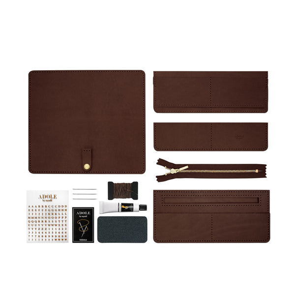 ADOLE_DIY長夾_焦茶色