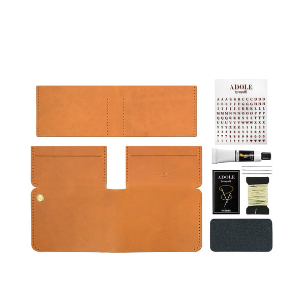 ADOLE_DIY短夾_棕色