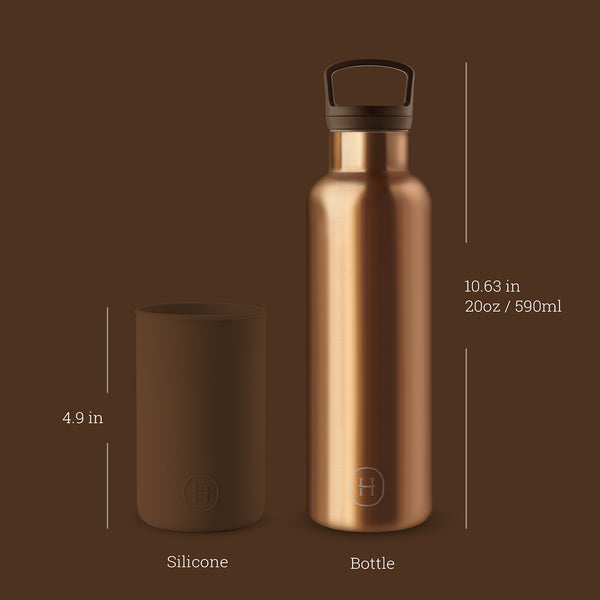 HYDY_古銅金瓶_摩卡色矽膠套