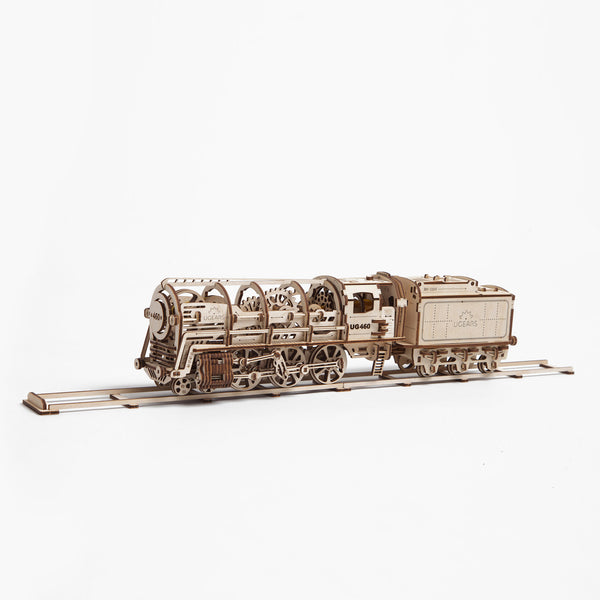 UGEARS_蒸汽火車頭 Locomotive with tender