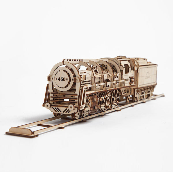 UGEARS_蒸汽火車頭 Locomotive with tender