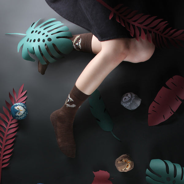 野生動物襪_貓頭鷹 眼鏡鴞