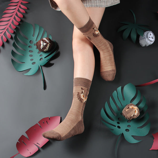 野生動物襪_貓頭鷹 長耳鴞