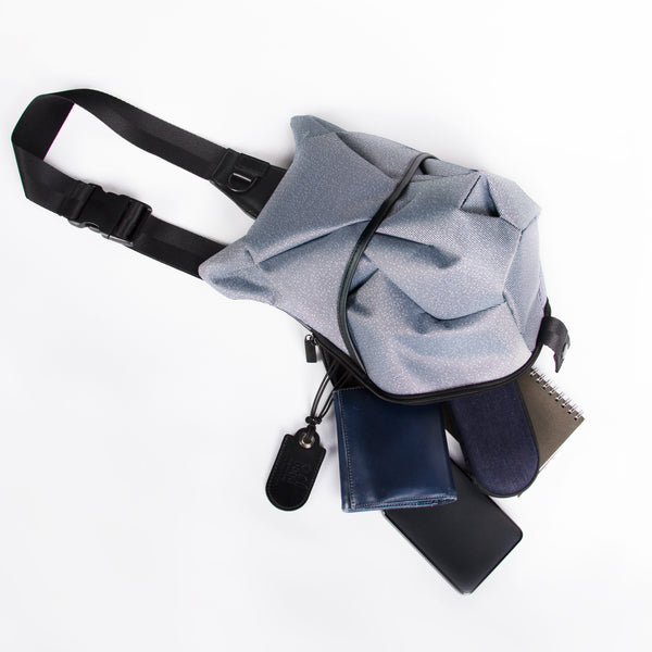 摺紙包_淺丹寧野狼斜肩包