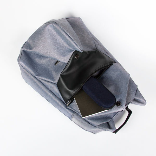 摺紙包_淺丹寧犀牛旅行後背包(小)