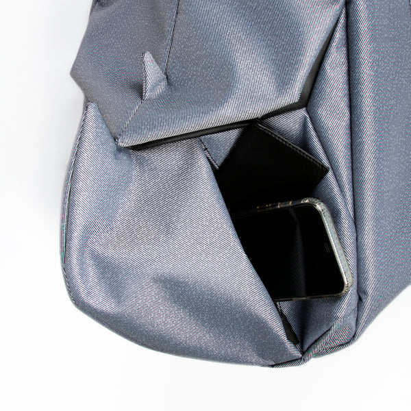 摺紙包_淺丹寧犀牛旅行後背包(小)