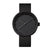 Tube watch D38_北歐工業齒輪設計真皮腕錶_霧黑/黑皮帶 black with black leather
