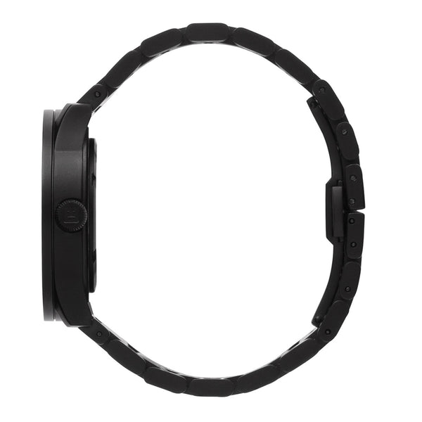 Tube watch S42_北歐工業齒輪設計腕錶_霧黑/黑鋼帶 Black 42mm