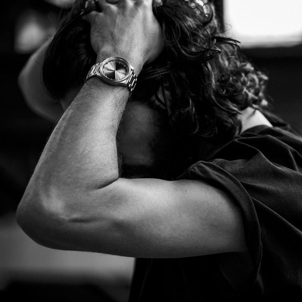 Tube watch S42_北歐工業齒輪設計腕錶_黃銅色/黃銅色鋼帶 Brass 42mm