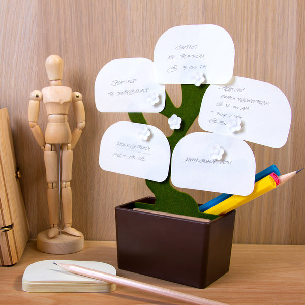 Desk Bonsai_Accessories box+Note plate 樹花-桌上收納盒