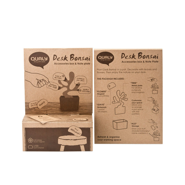 Desk Bonsai_Accessories box+Note plate 樹花-桌上收納盒